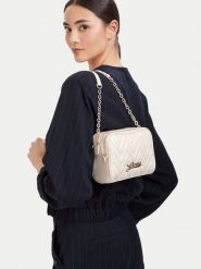 Guess Torebka J6YZ07 W3001 Kremowy. Białe listonoszki damskie Guess, z aplikacjami, ze skóry, bez dodatków. Za 210.99 zł.