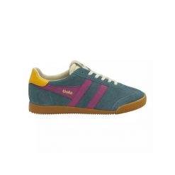 Baskets Femme Baskets Gola ELAN Bleu Bleu Gola. Niebieskie obuwie sportowe damskie Gola, bez wzorów, z zamszu, bez zapięcia. Za 568.00 zł.