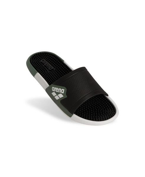 Klapki Arena Marco Active Masujące. Czarne klapki męskie ARENA, bez wzorów, z materiału, bez zapięcia. Za 129.99 zł.