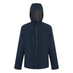 Kurtka Softshellowa Męska 2 Warstwy. Niebieskie kurtki męskie Regatta, m, bez wzorów, z materiału, z kapturem, trekkingowe. Za 127.99 zł.