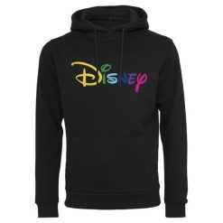 Bluza z kapturem Urban Classic diney rainbow logo. Czarne bluzy męskie Urban Classics, m, bez wzorów, z kapturem. Za 275.00 zł.