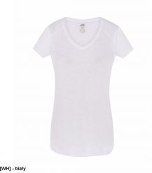 JHK - Damski Tshirt z rękawkami typu reglan biały s/m. Białe t-shirty damskie JHK, m, bez wzorów, bez kołnierzyka, bez ramiączek. Za 22.82 zł.