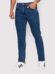 Wrangler Jeansy Greensboro W15QYI39U 112145840 Niebieski Regular Fit. Niebieskie jeansy męskie Wrangler, z bawełny. Za 339.99 zł.