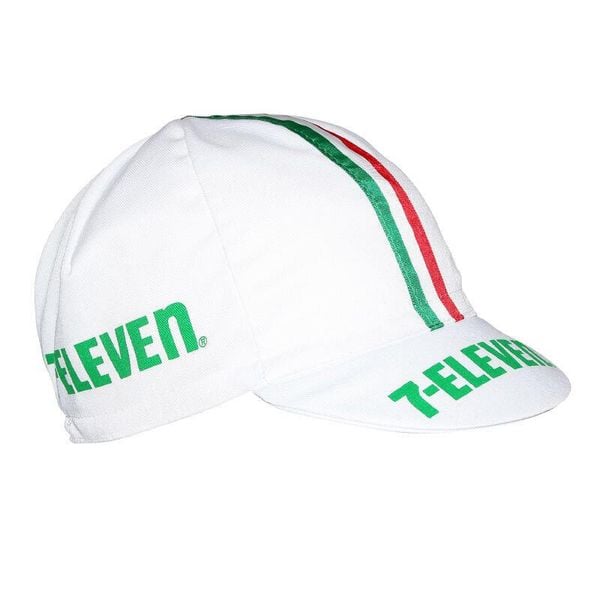 Czapka rowerowa Gist Equipe Vintage 7-Eleven. Białe czapki damskie GIST, bez wzorów, sportowe. W wyprzedaży za 86.05 zł.