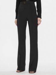 Elisabetta Franchi Spodnie materiałowe PA-T15-41E2-V300 Czarny Flare Fit. Czarne spodnie materiałowe damskie Elisabetta Franchi, bez wzorów, z materiału. Za 709.99 zł.