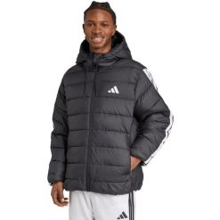 Męska kurtka adidas Essentials Climawarm 3-Stripes. Czarne kurtki męskie Adidas, m, bez wzorów, z materiału, z kapturem, ClimaWarm (Adidas). Za 427.99 zł.