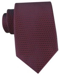Bordowy Krawat z Mikrowzorem - Chattier. Czerwone krawaty i muchy Chattier, bez wzorów, z tkaniny, eleganckie. Za 55.00 zł.