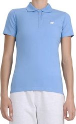 4f Koszulka damska polo 4F F0768 niebieska 4FWMM00TPTSF0768 32S 2XL. Niebieskie bluzki damskie 4F, s, bez wzorów, bez kołnierzyka, bez ramiączek. Za 97.18 zł.