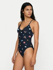 Seafolly Strój kąpielowy Beach Club 11213-303 Granatowy. Niebieskie stroje kąpielowe damskie Seafolly, bez wzorów, z syntetyku. Za 659.99 zł.