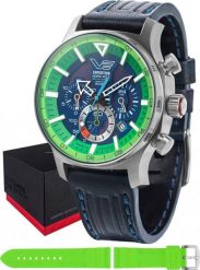 Zegarek Vostok Europe Zegarek męski Vostok Europe VR42-595A733 niebieski. Niebieskie zegarki męskie Vostok Europe, bez wzorów. Za 1,880.00 zł.