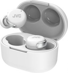 JVC Active Noise Cancelling TWS White, True Wireless Stereo (TWS), 20 - 20000 Hz, Calls/Music, 8.4 g, Headset, White. Białe słuchawki bezprzewodowe Jvc. Za 159.30 zł.