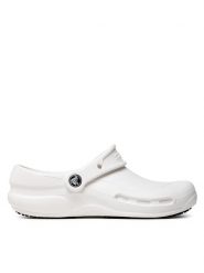 Crocs Klapki Bistro 10075 Biały. Białe klapki męskie Crocs, bez wzorów, z tworzywa sztucznego, bez zapięcia. Za 169.99 zł.