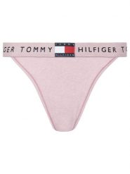 Tommy Hilfiger Stringi UW0UW06095 Różowy. Czerwone majtki damskie Tommy Hilfiger, z bawełny. Za 89.99 zł.