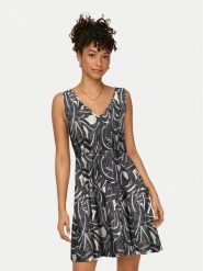 ONLY Sukienka letnia Nova 15323197 Szary Regular Fit. Szare sukienki damskie ONLY, na lato, m, bez wzorów, z wiskozy, bez kołnierzyka, bez ramiączek. Za 129.99 zł.