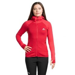 Bluza trekkingowa damska Eclipse Hooded Women. Czerwone bluzy damskie MOUNTAIN EQUIPMENT, m, bez wzorów, z polaru, bez ramiączek, z kapturem. Za 531.99 zł.
