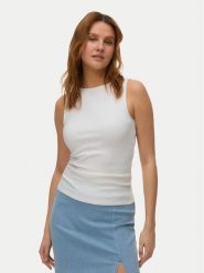 Vero Moda Top Ruby 10342997 Biały Slim Fit. Białe topy damskie Vero Moda, xl, bez wzorów, z bawełny, bez kołnierzyka, bez ramiączek. Za 79.99 zł.