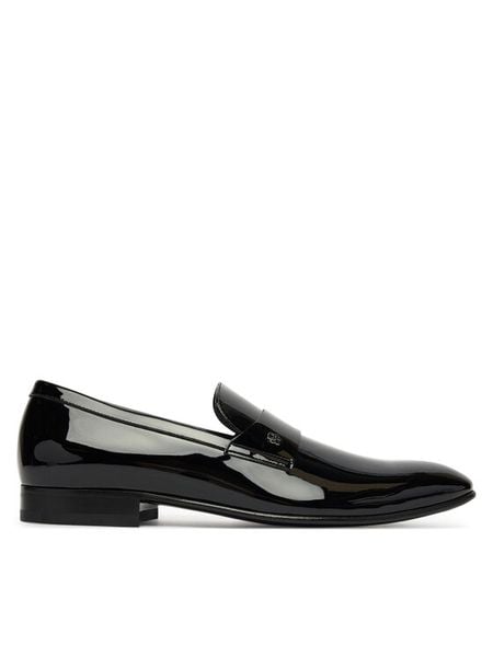 BOSS Półbuty Derrek 50545672 Czarny. Czarne buty wizytowe męskie Boss, bez wzorów, ze skóry, bez obcasa, bez zapięcia. Za 1,549.00 zł.