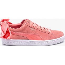 Puma - Buty Suede Bow. Pomarańczowe obuwie sportowe damskie Puma, bez wzorów, z gumy, z okrągłym noskiem, bez zapięcia, Adidas Advantage, climacool (adidas). W wyprzedaży za 129.90 zł.