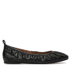 Baleriny Tamaris. Czarne balerinki damskie Tamaris, bez wzorów, bez obcasa, bez zapięcia. Za 269.99 zł.