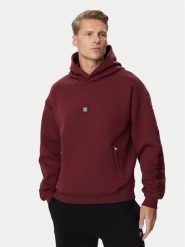 HUGO Bluza Deryhood 50567948 Bordowy Regular Fit. Czerwone bluzy męskie Hugo, m, bez wzorów, bez ramiączek, bez kaptura. Za 699.99 zł.