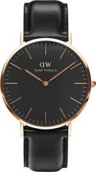 Zegarek Daniel Wellington Zegarek męski Daniel Wellington DW00100127 czarny. Czarne zegarki męskie Daniel Wellington, bez wzorów. Za 602.00 zł.