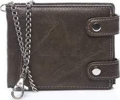 Wild Things Only Portfel męski z łańcuchem brązowy Wild R77. Brązowe portfele męskie Wild Things Only, bez wzorów. Za 69.90 zł.