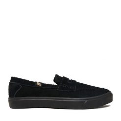Tenisówki DC Shoes. Czarne trampki męskie DC Shoes, bez wzorów, bez zapięcia. Za 279.99 zł.