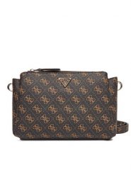 Guess Torebka Noelle II HWQG96 72120 Brązowy. Brązowe listonoszki damskie Guess, z aplikacjami, ze skóry, bez dodatków. Za 389.99 zł.