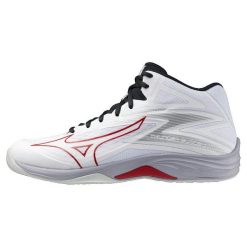 Buty do siatkówki Dorosły Mizuno Thunder Blade Z biały. Białe buty sportowe męskie Mizuno, bez wzorów, bez zapięcia, do siatkówki. Za 429.00 zł.