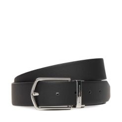 Pasek Męski Tommy Hilfiger. Czarne paski męskie Tommy Hilfiger. Za 219.99 zł.