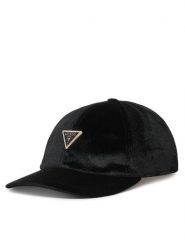Guess Czapka z daszkiem AW5630 POL01 Czarny. Czarne czapki damskie Guess, z aplikacjami, z poliesteru. Za 154.99 zł.
