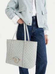 Nine West Torebka EO-Merla-LDA8446 Niebieski. Niebieskie shopperki damskie Nine West, bez wzorów, z materiału, bez dodatków. Za 329.99 zł.