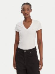 Armani Exchange T-Shirt XW002292 AF10356 U0002 Biały Regular Fit. Białe t-shirty damskie Armani Exchange, xs, bez wzorów, z bawełny, bez kołnierzyka, bez ramiączek. Za 259.99 zł.