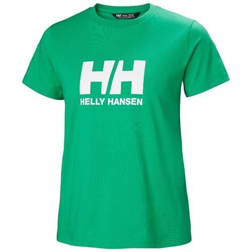 Koszulka sportowa damska Helly Hansen Hh Logo. Zielone koszulki sportowe damskie Helly Hansen, l, bez wzorów, z bawełny, bez ramiączek. Za 243.00 zł.