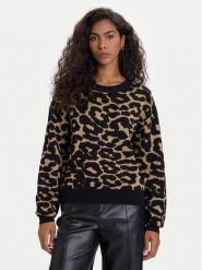 Vero Moda Sweter Siljeanimal 10330808 Brązowy Regular Fit. Brązowe swetry nierozpinane damskie Vero Moda, s, bez wzorów, z wiskozy, bez kołnierzyka, bez ramiączek. Za 179.99 zł.