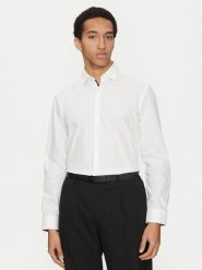 HUGO Koszula Koey 50534044 Biały Slim Fit. Białe koszule męskie Hugo, m, bez wzorów, z bawełny, biznesowe, bez kołnierzyka, bez ramiączek. Za 199.99 zł.
