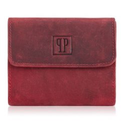 Portmonetka damska czerwona PAOLO PERUZZI T-11-RD. Czerwone portfele damskie Paolo Peruzzi, ze skóry. Za 69.99 zł.