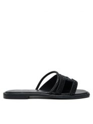 Patrizia Pepe Klapki PJ284.01 Czarny. Czarne klapki damskie Patrizia Pepe, bez wzorów, ze skóry, bez obcasa, bez zapięcia. Za 599.99 zł.