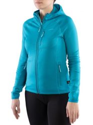 Bluza trekkingowa techniczna damska Viking Jukon Hoodie z kapturem na zamek. Niebieskie bluzy damskie Viking, s, bez wzorów, z dzianiny, bez ramiączek, z kapturem. Za 324.49 zł.