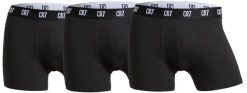 Męskie sportowe bokserki CR7 Cristiano Ronaldo (3-pack). Czarne bokserki męskie CR7 Cristiano Ronaldo, bez wzorów, z bawełny. Za 168.99 zł.