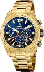 Zegarek męski Festina F20684-2 złoty. Żółte zegarki męskie Festina, bez wzorów, złote. Za 1,413.05 zł.