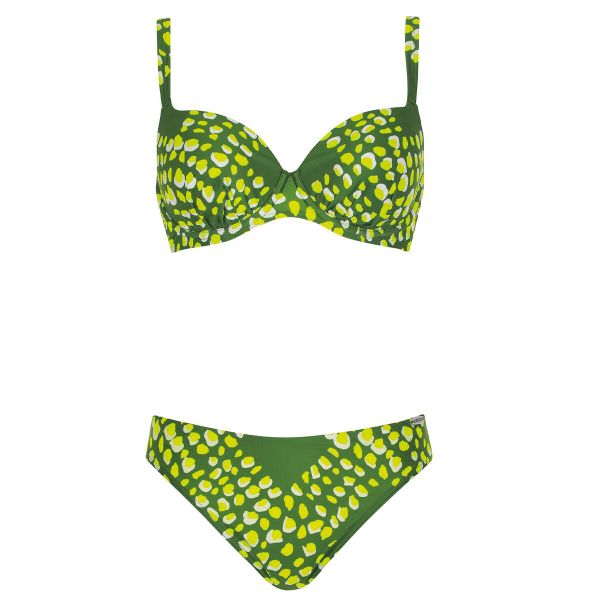 Bikini set Basic. Zielone stroje kąpielowe damskie SUNFLAIR, bez wzorów, z elastanu. Za 589.00 zł.