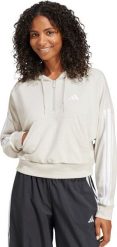 Adidas Bluza damska adidas Essentials 3-Stripes French Terry Quarter-Zip Hoodie beżowa JN1958 L. Brązowe bluzy damskie Adidas, l, bez wzorów, bez ramiączek, bez kaptura. Za 214.91 zł.