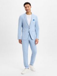 Finshley & Harding Garnitur - Oakland - Kalifornia Mężczyźni Slim Fit niebieski, 44. Niebieskie garnitury męskie Finshley & Harding, m, bez wzorów, eleganckie. Za 1,049.95 zł.