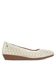 Pikolinos Baleriny W3U-5752 Biały. Białe balerinki damskie Pikolinos, bez wzorów, ze skóry, bez obcasa, bez zapięcia. Za 499.99 zł.