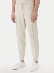 BOSS Spodnie dresowe Sense 50557197 Beżowy Regular Fit. Brązowe spodnie sportowe męskie Boss, m, bez wzorów, z bawełny. Za 449.99 zł.