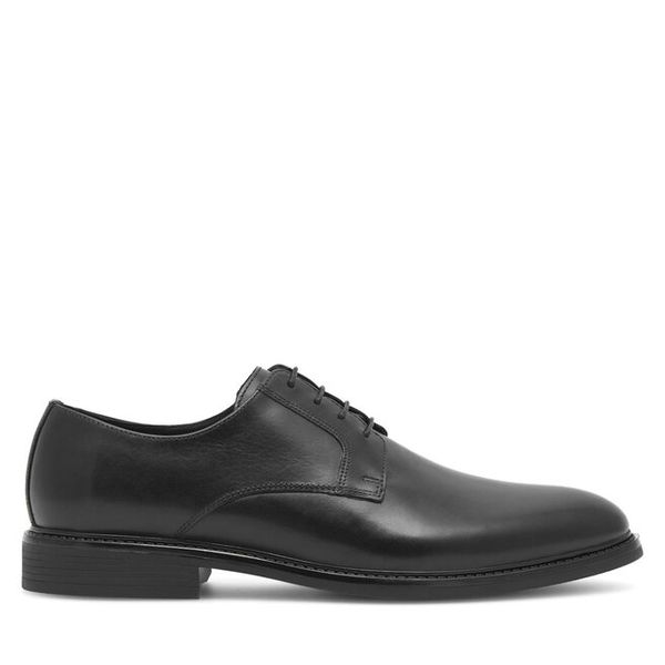 Półbuty Lasocki. Czarne buty wizytowe męskie Lasocki, bez wzorów, bez obcasa, bez zapięcia. Za 159.99 zł.
