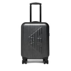 Walizka kabinowa Emporio Armani. Szare walizki damskie Emporio Armani, bez wzorów. Za 1,009.00 zł.