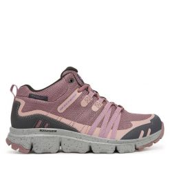 Trekkingi Skechers. Czerwone obuwie trekkingowe damskie Skechers, bez zapięcia. Za 339.99 zł.
