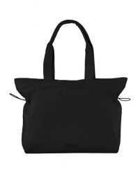 Torba shopper WINGS SOLENNE 14L pojemna BLACK. Czarne torby na laptopa damskie Wings, bez wzorów, z materiału, duże. Za 109.90 zł.